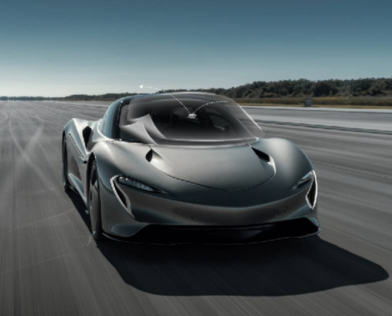 An image of a luxury car to promote CYD Film's cosmo black film 05