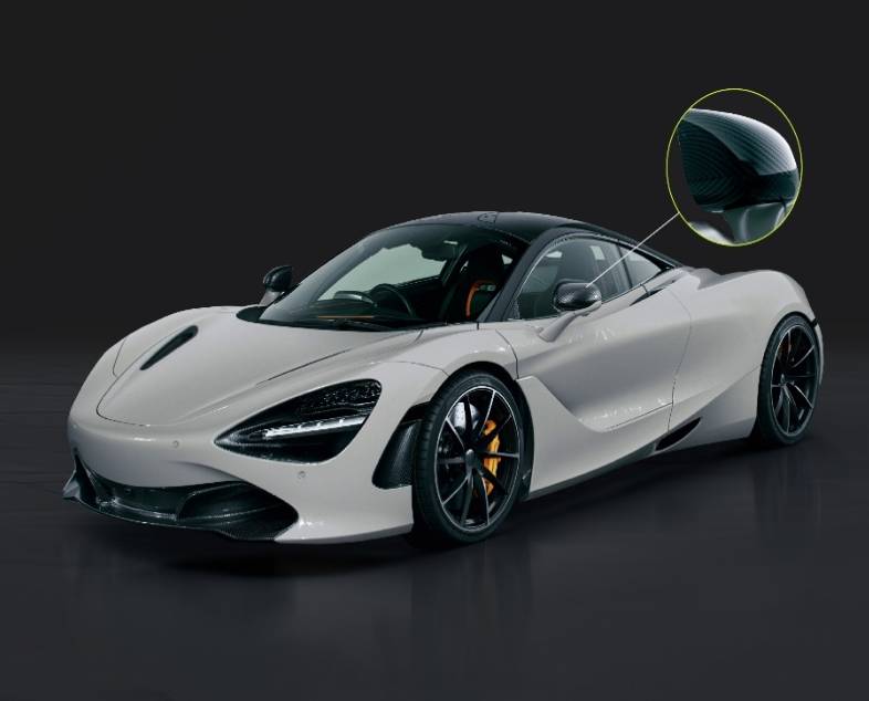 An image of a luxury car to promote CYD Film's cosmo black film 02