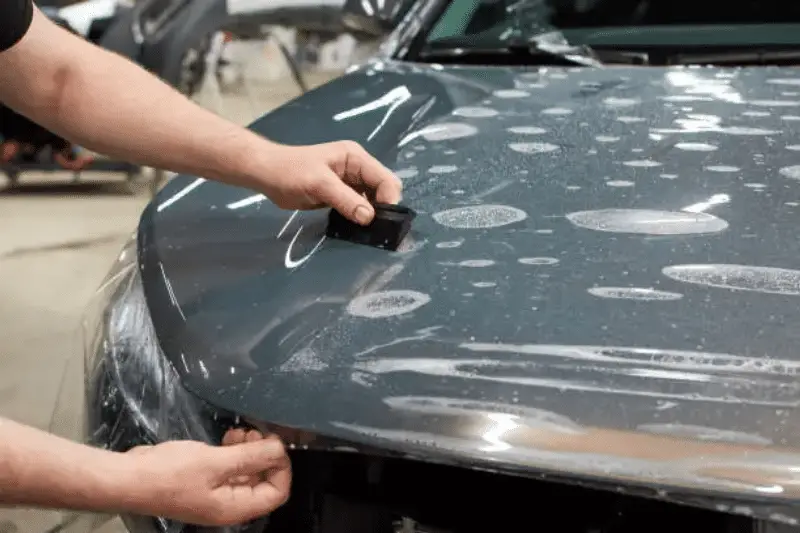 Installation of PPF on a car; 